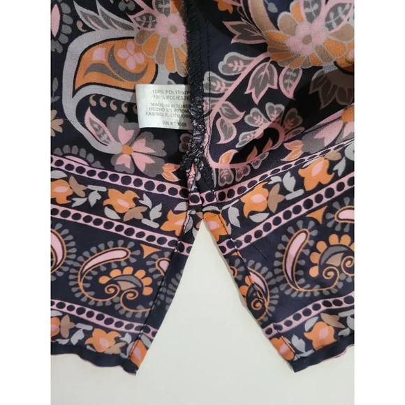Violet + Claire Women's multicolor boho paisley print sleeveless blouse  - small - Picture 5 of 9